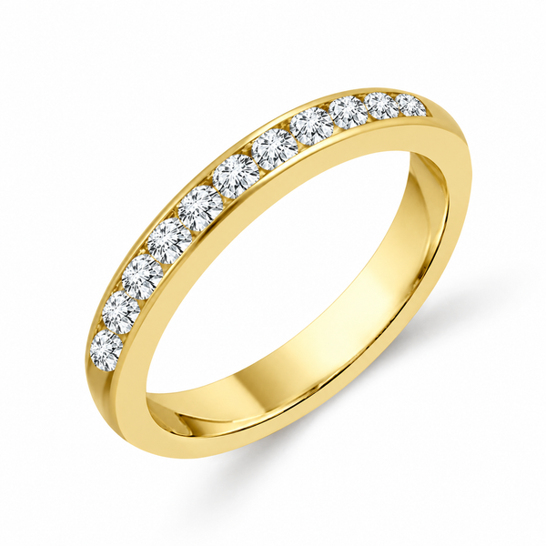 14K Yellow Gold Diamond Wedding Band Georgetown Jewelers Wood Dale, IL