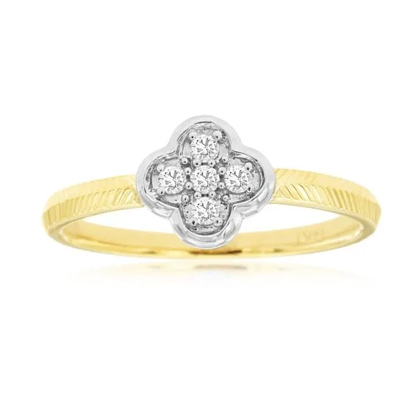 14K Gold Two-Tone Diamond Ring Georgetown Jewelers Wood Dale, IL