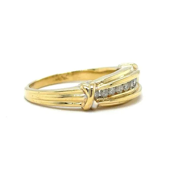 Estate 10K Yellow Gold Diamond 