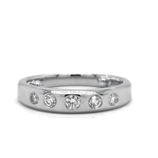 Estate SCOTT KAY Platinum Diamond Band Georgetown Jewelers Wood Dale, IL