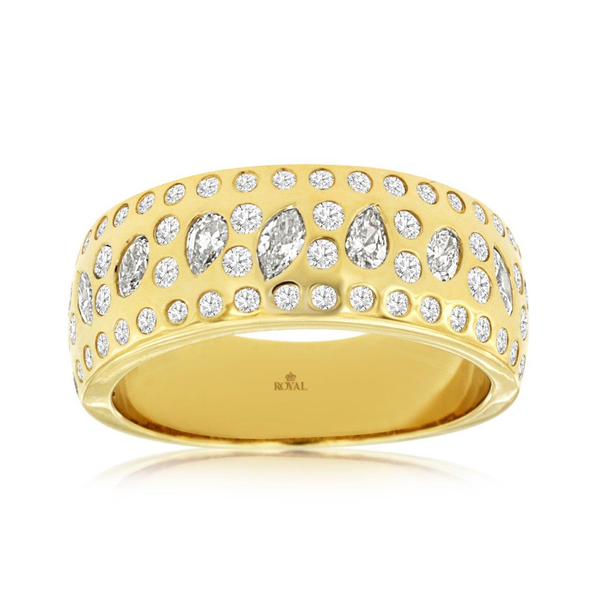 14K Yellow Gold Diamond Band Georgetown Jewelers Wood Dale, IL