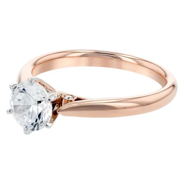 14K Rose Gold Diamond Semi-Mount Ring Image 3 Georgetown Jewelers Wood Dale, IL