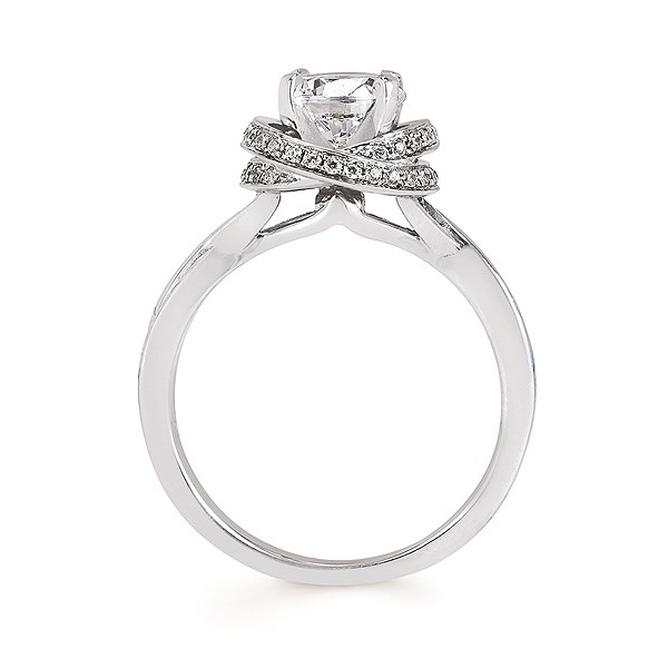 14K White Gold Diamond Semi-Mount Engagement Ring Image 3 Georgetown Jewelers Wood Dale, IL