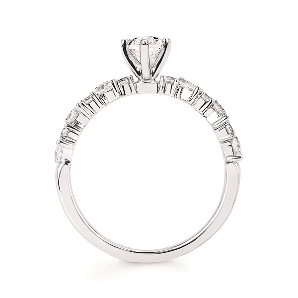 14K White Gold Diamond Semi-Mount Engagement Ring Image 2 Georgetown Jewelers Wood Dale, IL