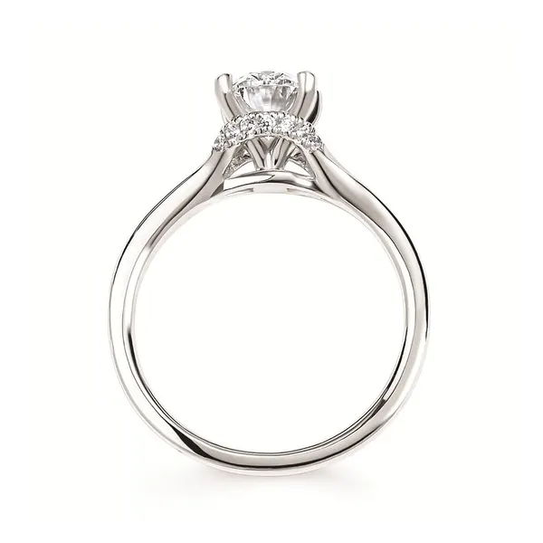 14K White Gold Diamond Semi-Mount Ring