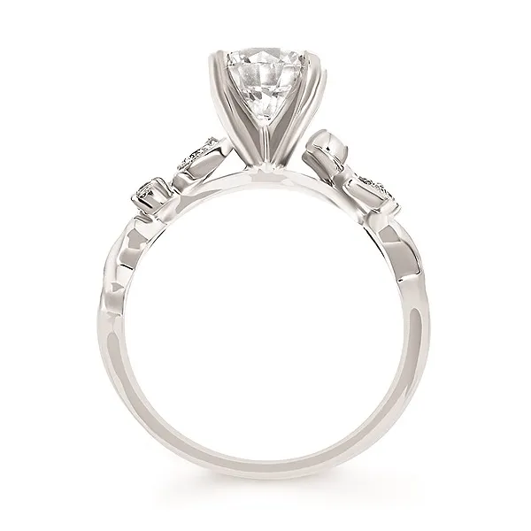 14K White Gold Diamond Semi-Mount Ring