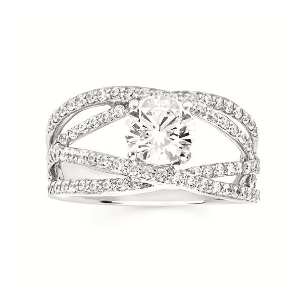 14K White Gold Diamond Semi-Mount Engagement Ring Image 2 Georgetown Jewelers Wood Dale, IL