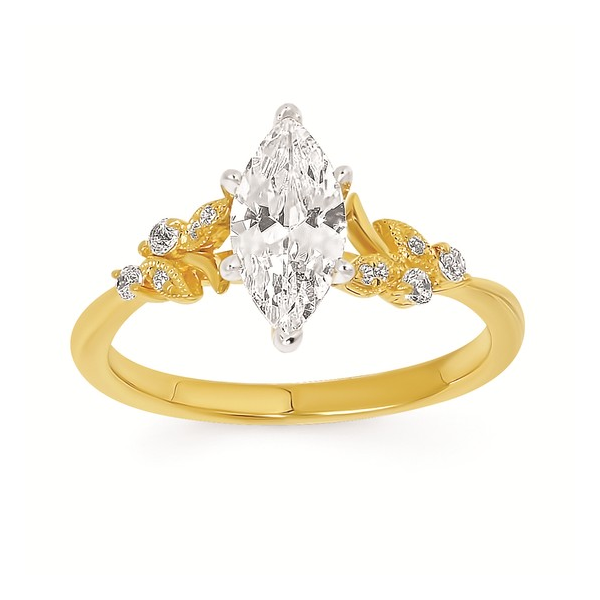 14K Yellow Gold Diamond Semi-Mount Ring Georgetown Jewelers Wood Dale, IL
