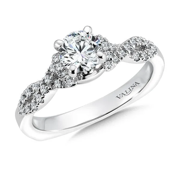Crisscross Style Diamond Engagement Ring Georgetown Jewelers Wood Dale, IL