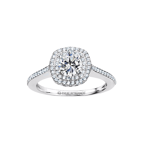 Round Cut Double Halo Georgetown Jewelers Wood Dale, IL