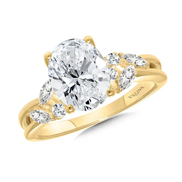 Split Shank Oval Cut Diamond Engagement Ring Georgetown Jewelers Wood Dale, IL