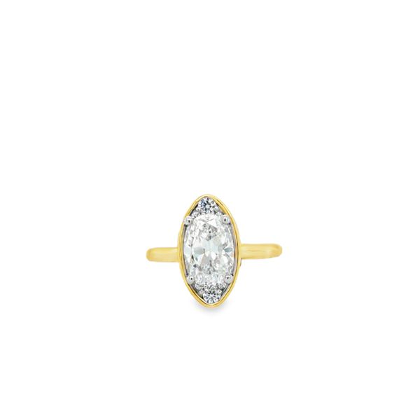 Romance Moval-Shape, Oval Diamond Customizable Engagement Ring Image 2 Georgetown Jewelers Wood Dale, IL