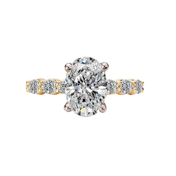 Romance Oval Diamond Customizable Engagment Ring Image 4 Georgetown Jewelers Wood Dale, IL