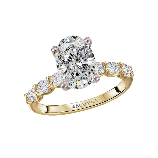 Romance Oval Diamond Customizable Engagment Ring Georgetown Jewelers Wood Dale, IL