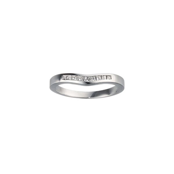 Curved Princess Cut Channel Set Customizable Band Georgetown Jewelers Wood Dale, IL
