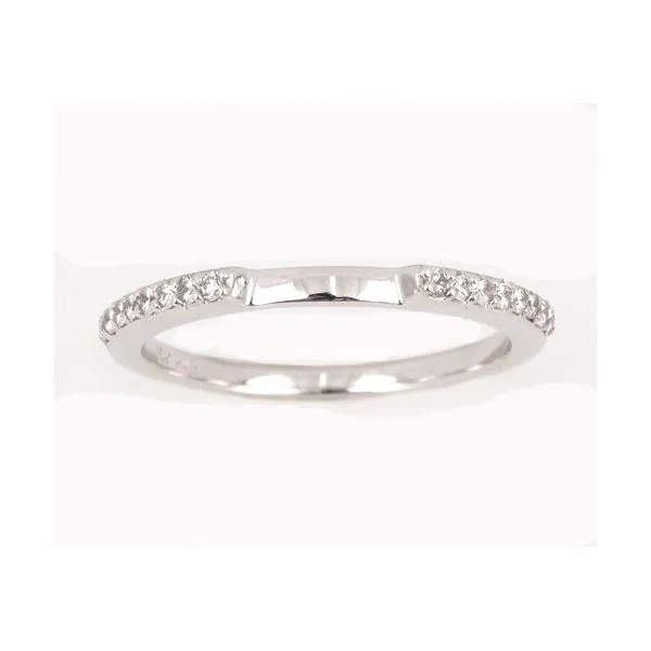 Straight Prong Set Customizable Shadow Band