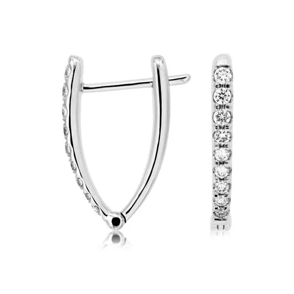 14K White Gold Diamond Earrings Georgetown Jewelers Wood Dale, IL