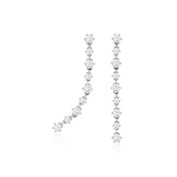 14K White Gold Diamond Earrings Georgetown Jewelers Wood Dale, IL