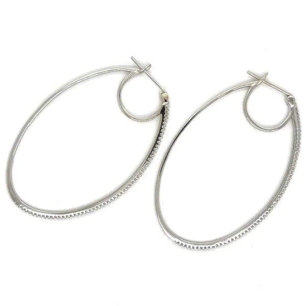 Estate Diamond Hoop Earrings Georgetown Jewelers Wood Dale, IL