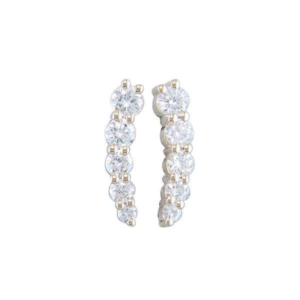 14K Yellow Gold Diamond Ear Climbers Georgetown Jewelers Wood Dale, IL