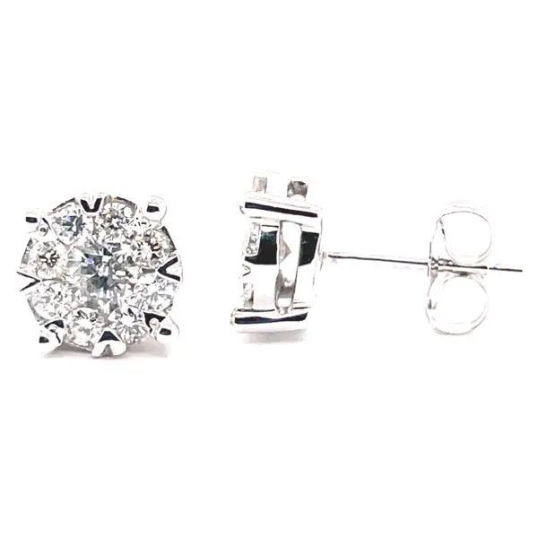 Natural Diamond IDDeal Star Earrings 0.75 cttw