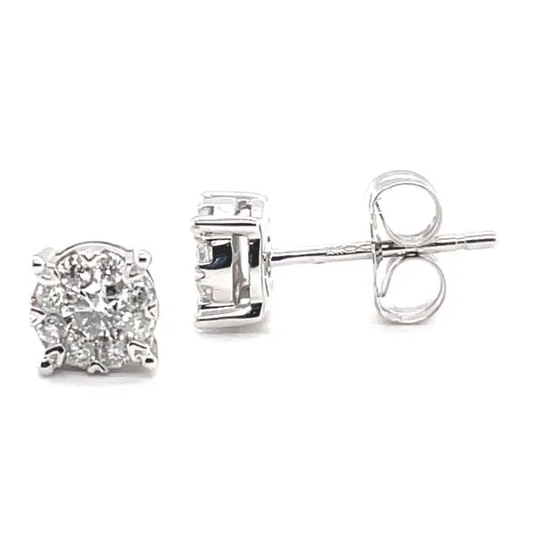 Natural Diamond IDDeal Star Earrings 0.25 cttw