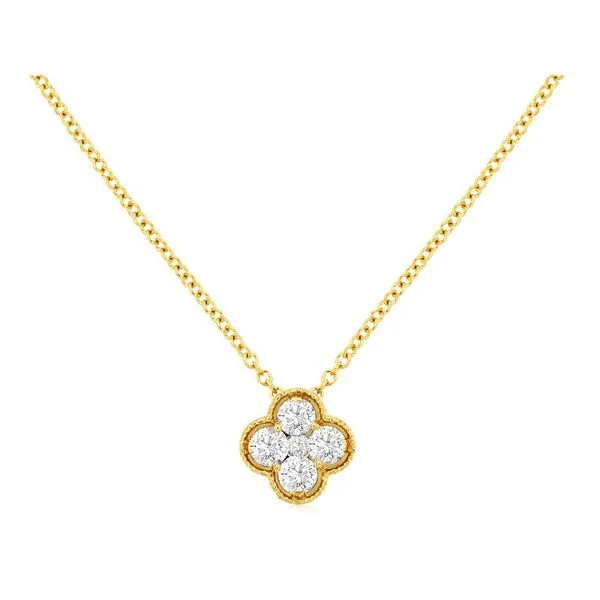 14K Yellow Gold Diamond Necklace
