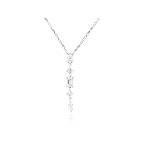 14K White Gold Diamond Necklace Georgetown Jewelers Wood Dale, IL