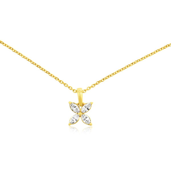 14K Yellow Gold Diamond Necklace Georgetown Jewelers Wood Dale, IL