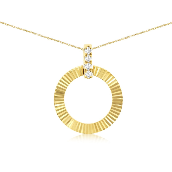 14K Yellow Gold Diamond Pendant Georgetown Jewelers Wood Dale, IL