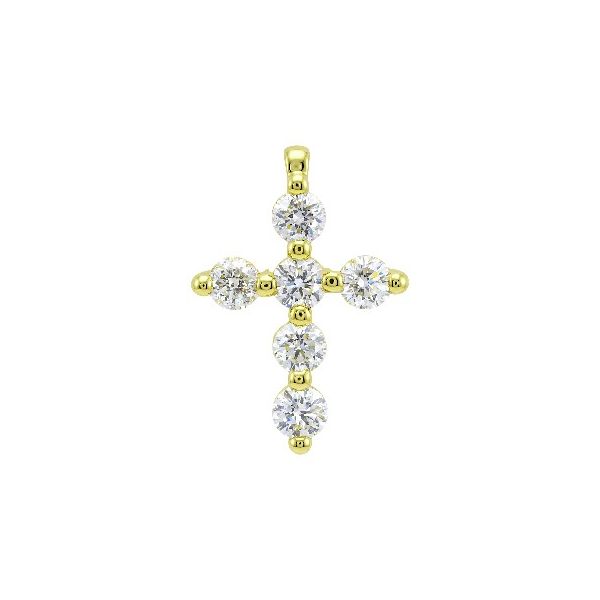 14K Yellow Gold Diamond Cross Georgetown Jewelers Wood Dale, IL