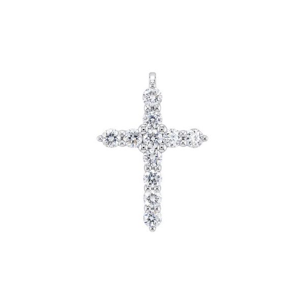 14K White Gold Diamond Cross Georgetown Jewelers Wood Dale, IL