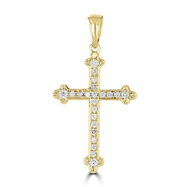 14K Yellow Gold Diamond Cross Georgetown Jewelers Wood Dale, IL