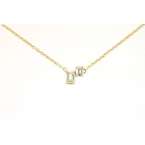 14K Yellow Gold Diamond Necklace