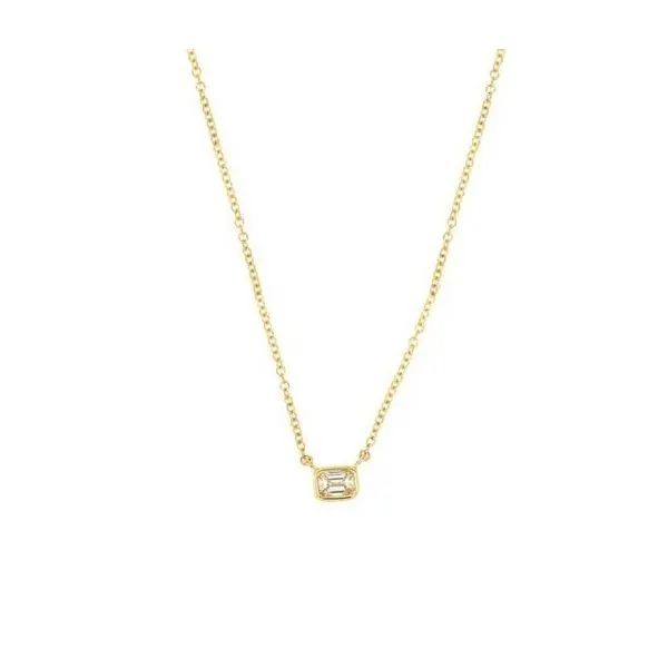 14K Yellow Gold Diamond Necklace