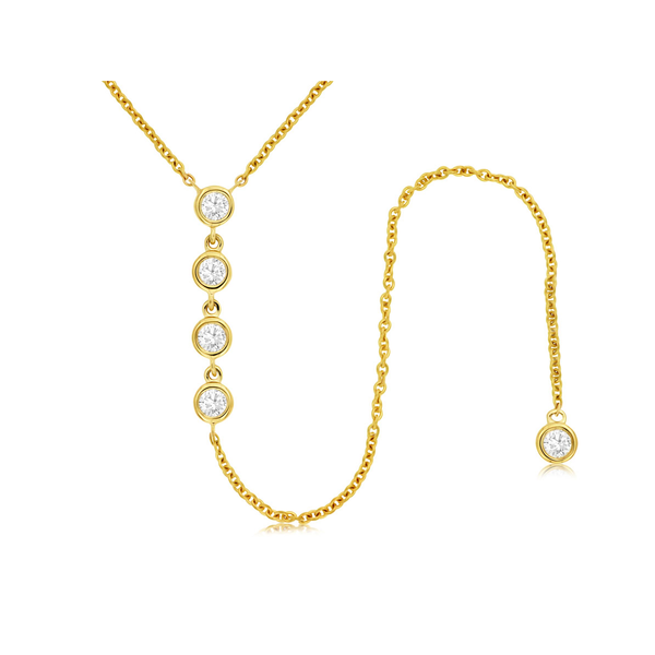 14K Yellow Gold Diamond Necklace Georgetown Jewelers Wood Dale, IL