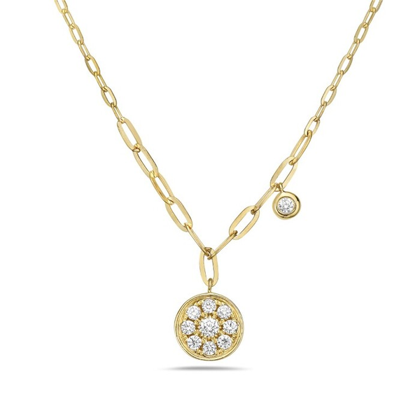 14K Yellow Gold Diamond Necklace Georgetown Jewelers Wood Dale, IL