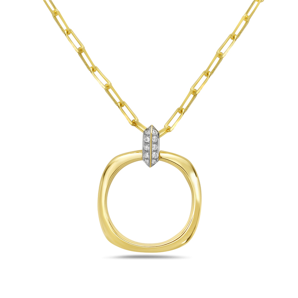 14K Yellow Gold Diamond Necklace Georgetown Jewelers Wood Dale, IL