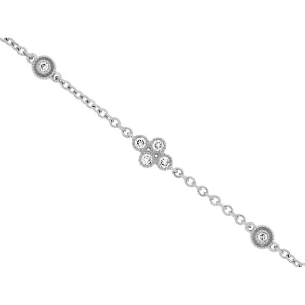 14K White Gold Diamond Bracelet