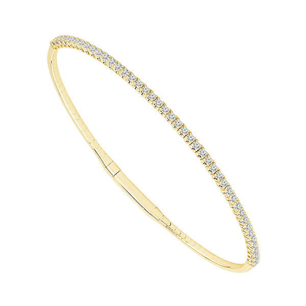 14K Yellow Gold Diamond Flexie Bangle Georgetown Jewelers Wood Dale, IL