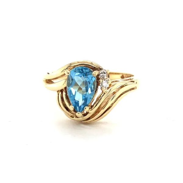 Blue Topaz and Diamond Ring Georgetown Jewelers Wood Dale, IL