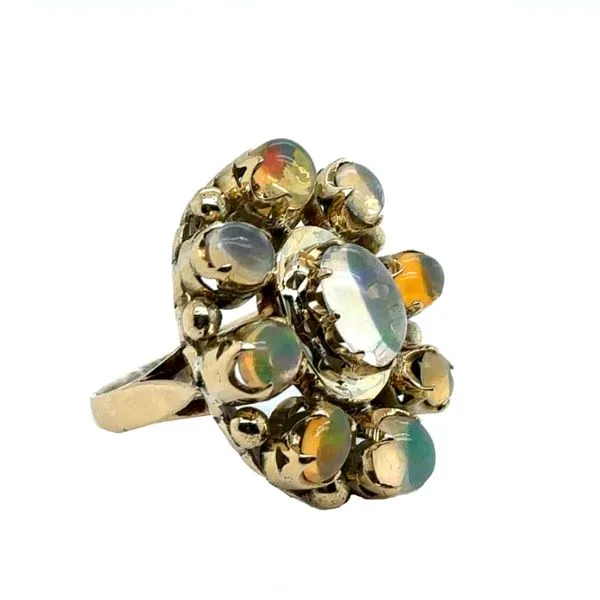 Estate Opal Cabachon Cluster Ring Image 2 Georgetown Jewelers Wood Dale, IL