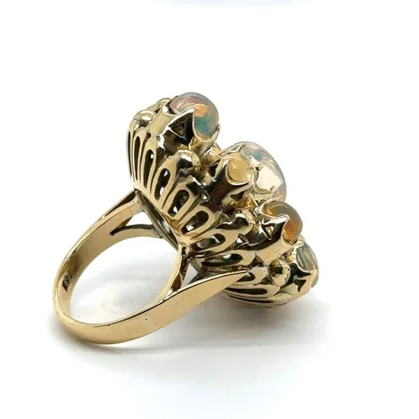 Estate Opal Cabachon Cluster Ring Image 3 Georgetown Jewelers Wood Dale, IL