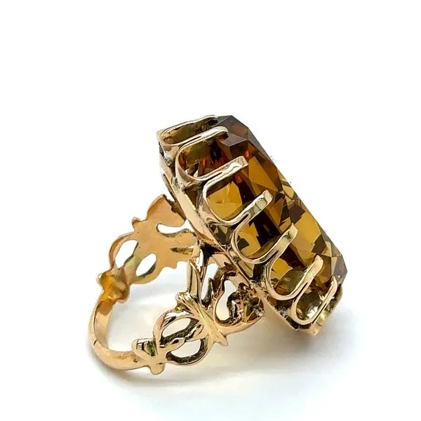Estate Whiskey Quartz Ring Image 3 Georgetown Jewelers Wood Dale, IL
