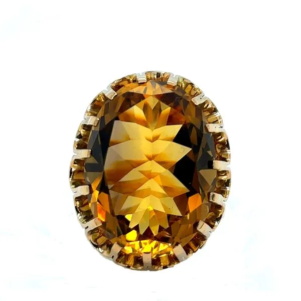 Estate Whiskey Quartz Ring Georgetown Jewelers Wood Dale, IL