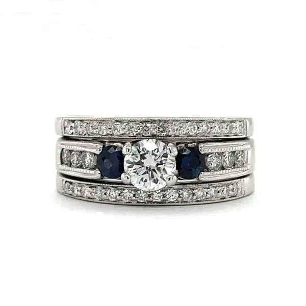 Diamond & Sapphire Ring Georgetown Jewelers Wood Dale, IL