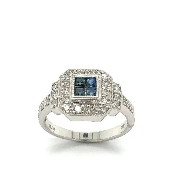Estate Sapphire & Diamond Ring