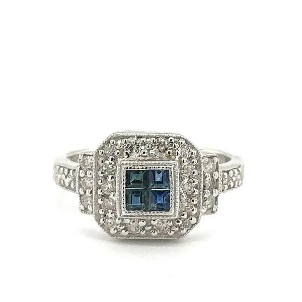 Estate Sapphire & Diamond Ring