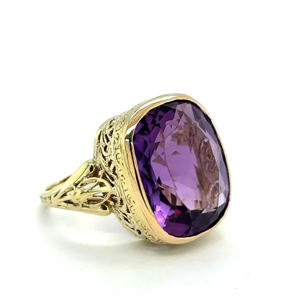 Estate Victorian Amethyst Ring Image 2 Georgetown Jewelers Wood Dale, IL