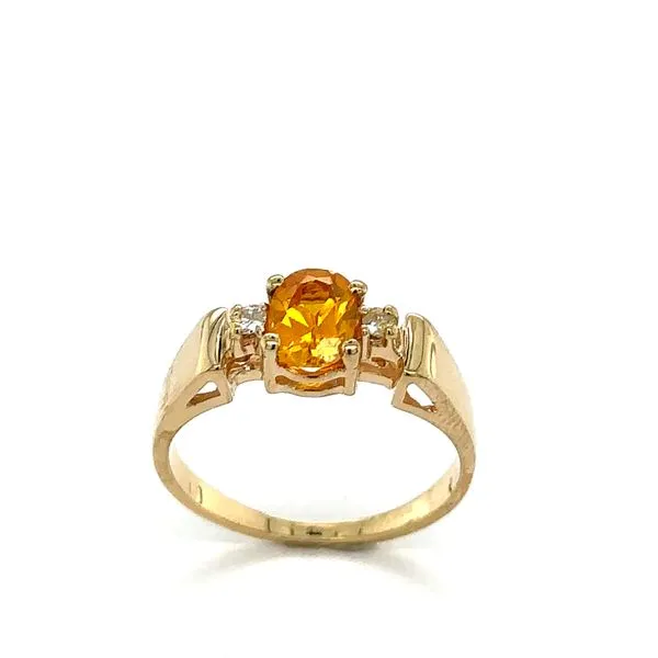 Estate Citrine & Diamond Ring Georgetown Jewelers Wood Dale, IL